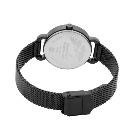 Fastrack  Animal Print Watch with Black Dial (6221NM02)
