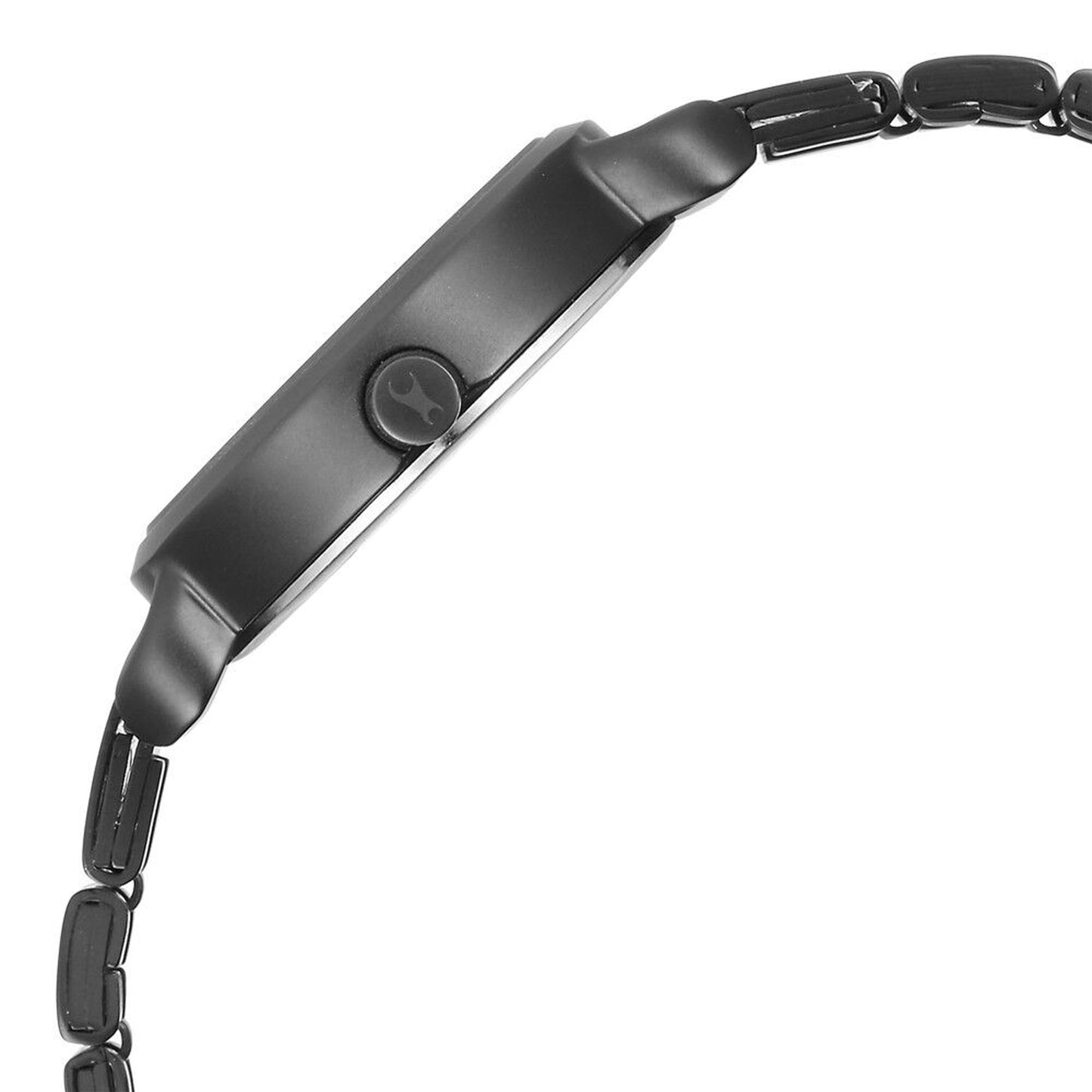 Fastrack Pulse Black Dial Stainless Steel Strap Analog Watch for Women
