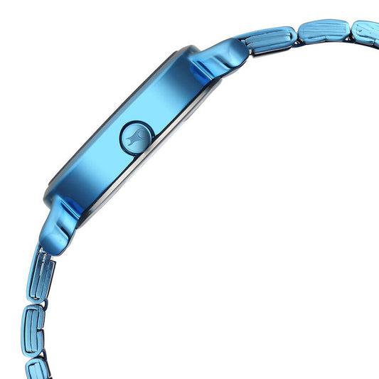 Fastrack Pulse Brown Dial Blue Stainless Steel Strap Analog Watch for Women
