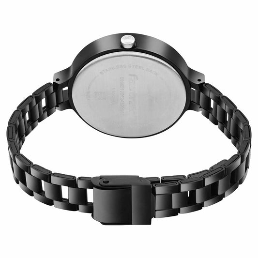 Fastrack Black Dial Metal Strap Analog Watch for Women