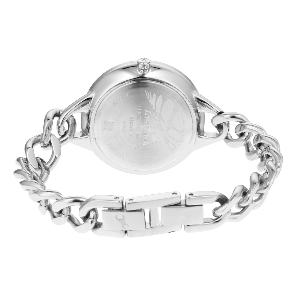 Glitch Silver Dial Silver Brass Strap Watch (68026SM01)