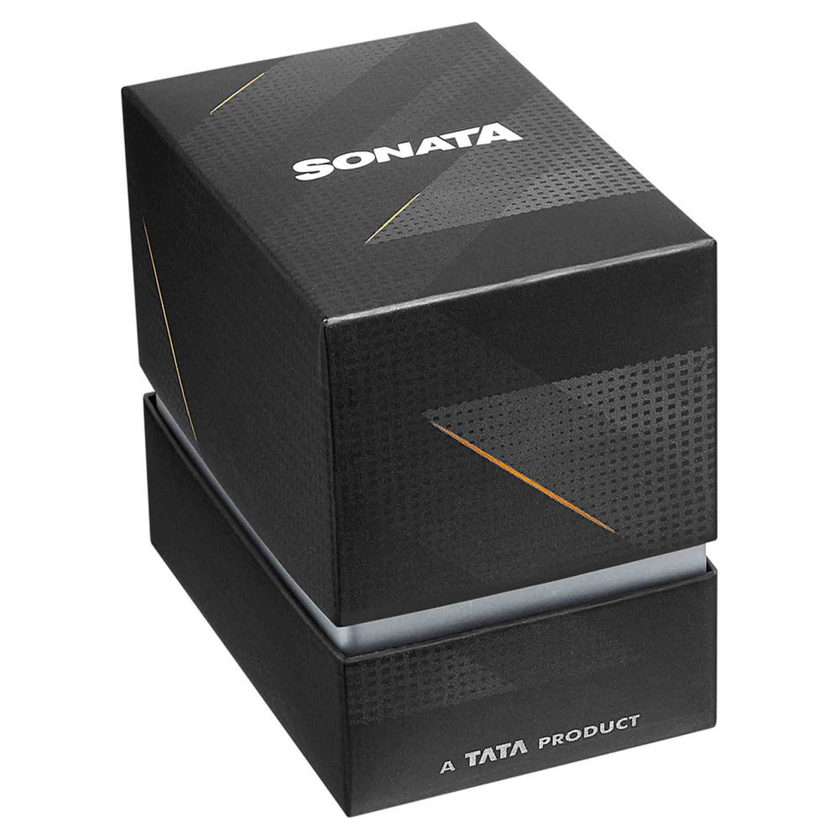 Sonata Black Dial Stainless Steel Strap Multifunction Watch for Men