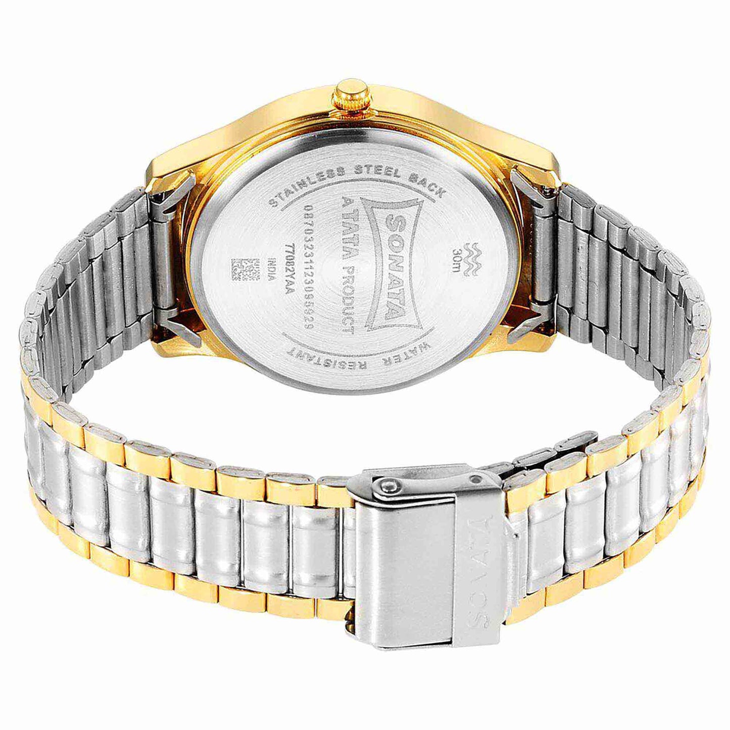Sota Traditiol Essentials Quartz Alog Grey Dial Stainless Steel Strap Watch for Men (77082BM02)