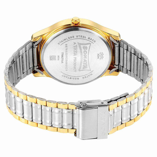 Sota Traditiol Essentials Quartz Alog Grey Dial Stainless Steel Strap Watch for Men (77082BM02)