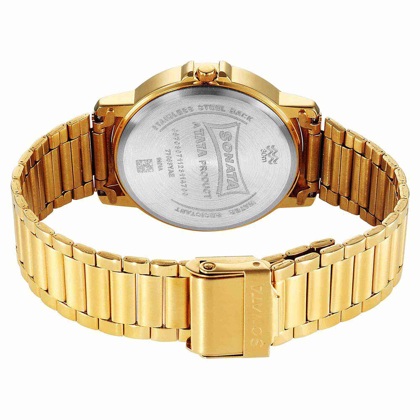 Sota Traditiol Essentials Quartz Alog Black Dial Stainless Steel Strap Watch for Men (77083YM07)