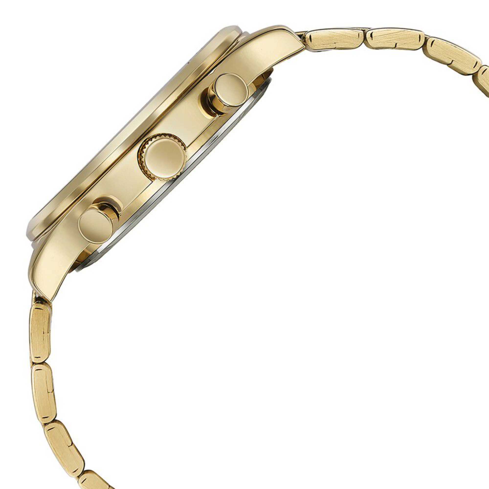 Sonata White Dial Gold Metal Strap Multifunction Watch for Men