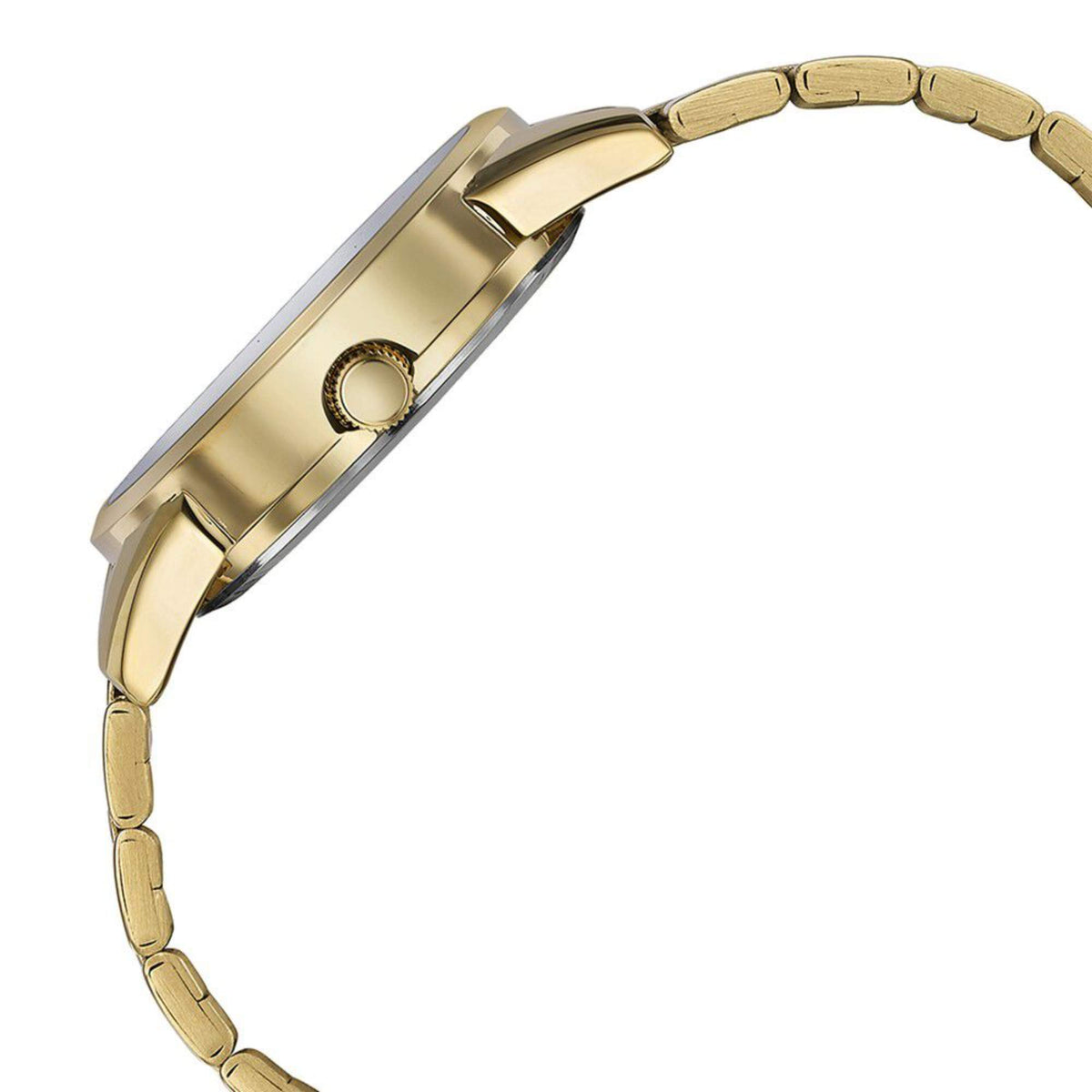Sonata Green Dial Gold Stainless Steel Strap Analog with Date and Day Watch for Men