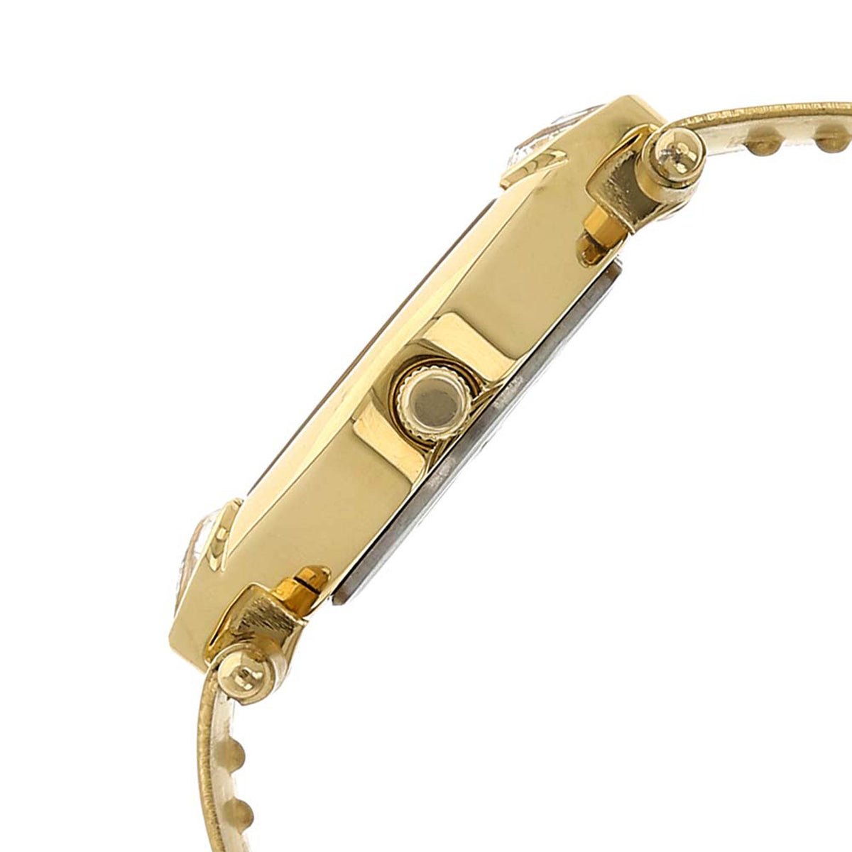 Sonata Champagne Oval Dial Gold Stainless Steel Strap Analog Watch for Women