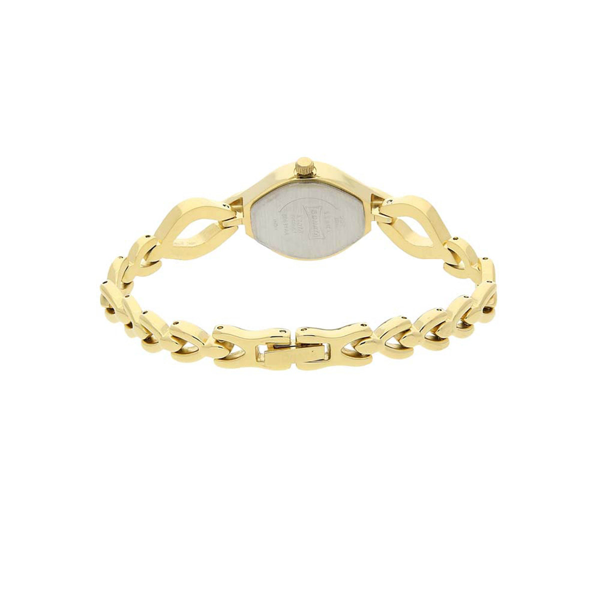 Sonata Champagne Oval Dial Gold Metal Strap Analog Watch for Women