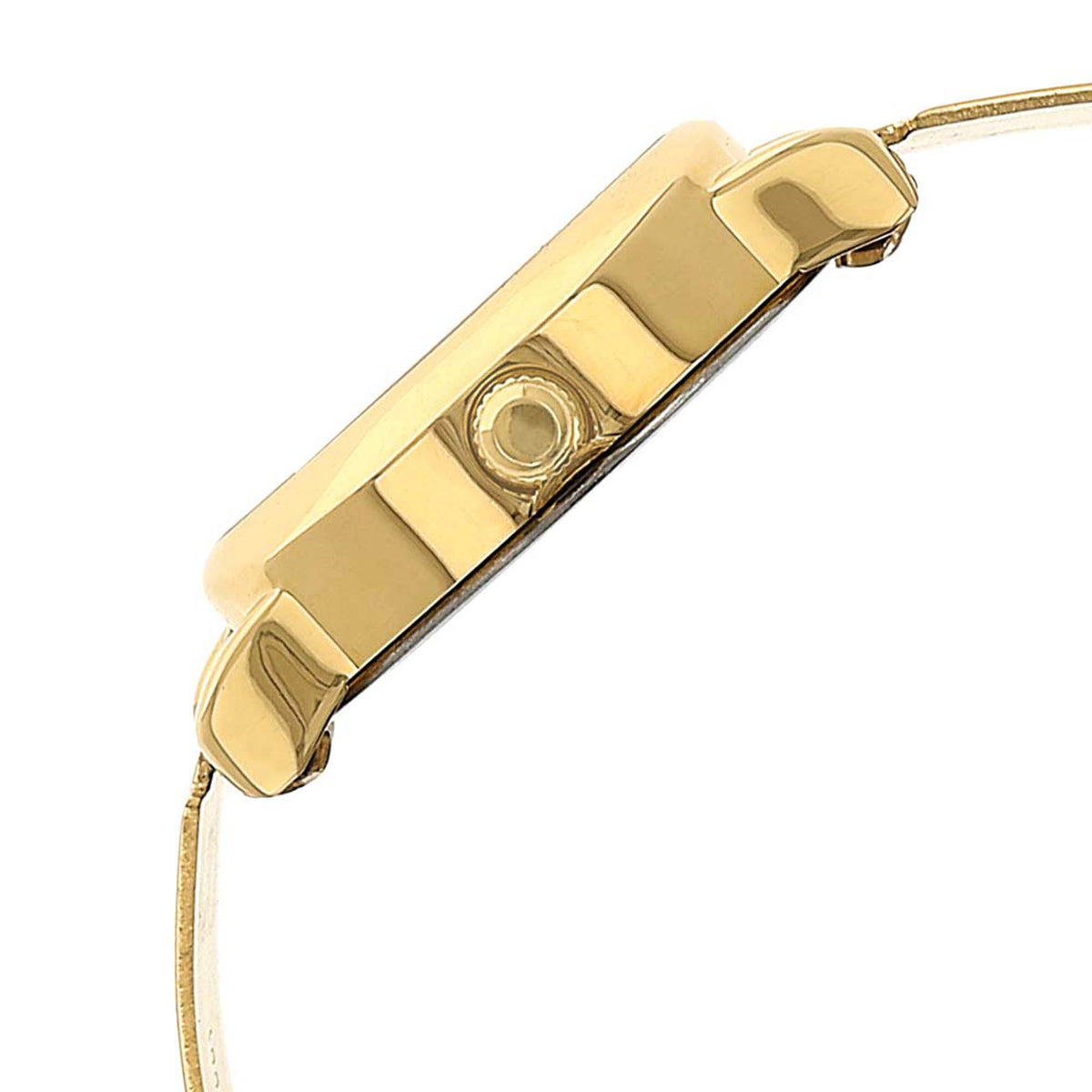 Sonata Champagne Oval Dial Gold Stainless Steel Strap Analog Watch for Women