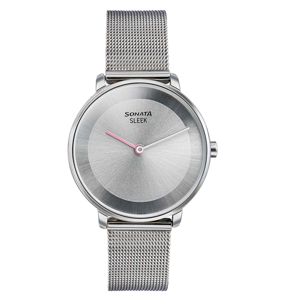 Sonata Grey Dial Silver Stainless Steel Strap Analog Watch for Women
