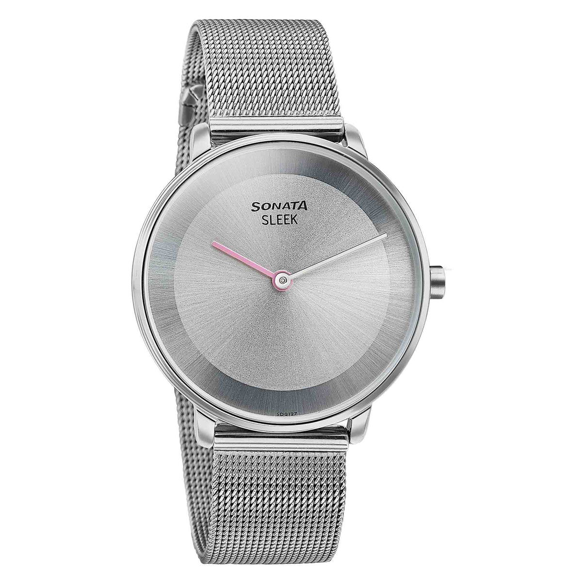 Sonata Grey Dial Silver Stainless Steel Strap Analog Watch for Women