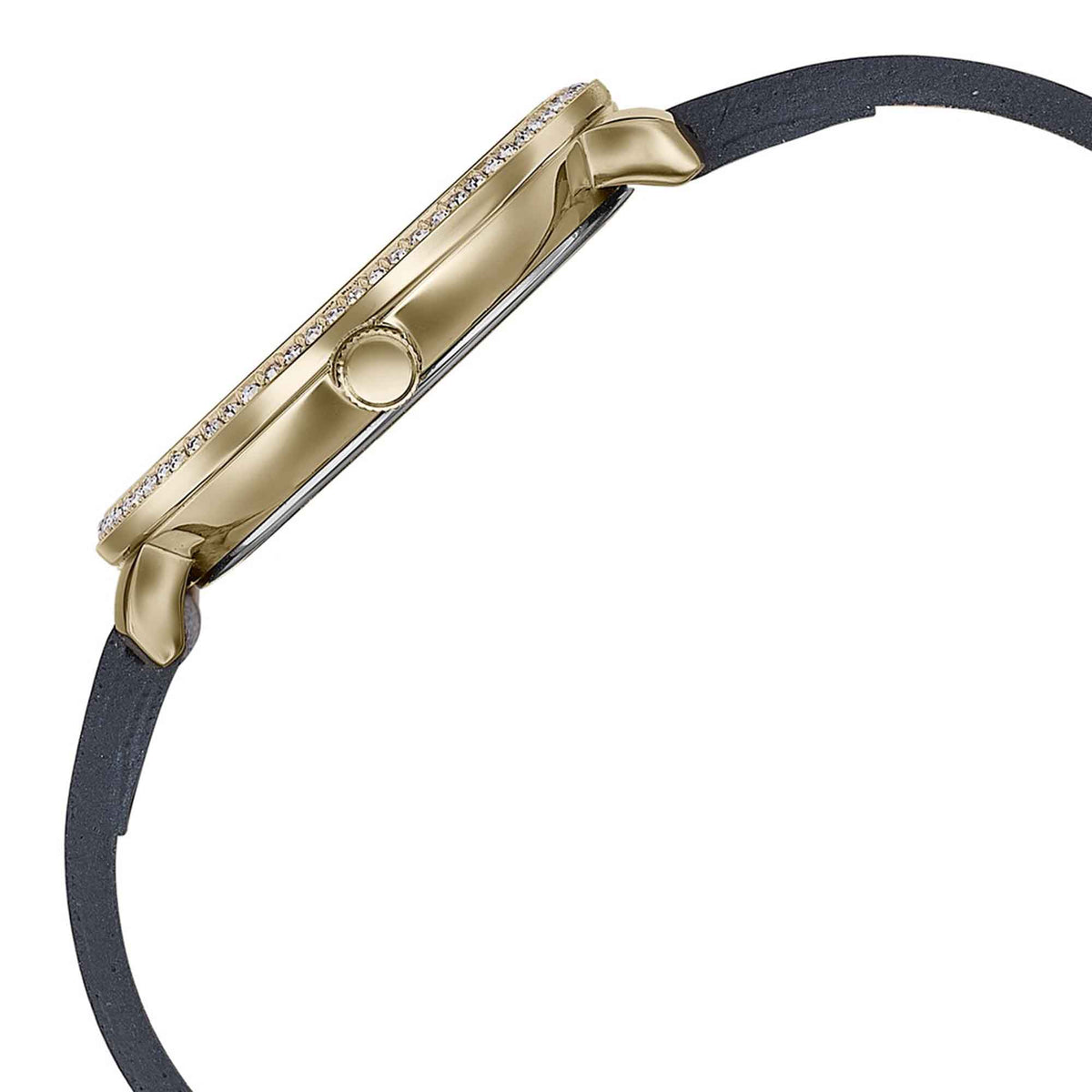 Sonata Black Dial Leather Strap Analog Watch for Women