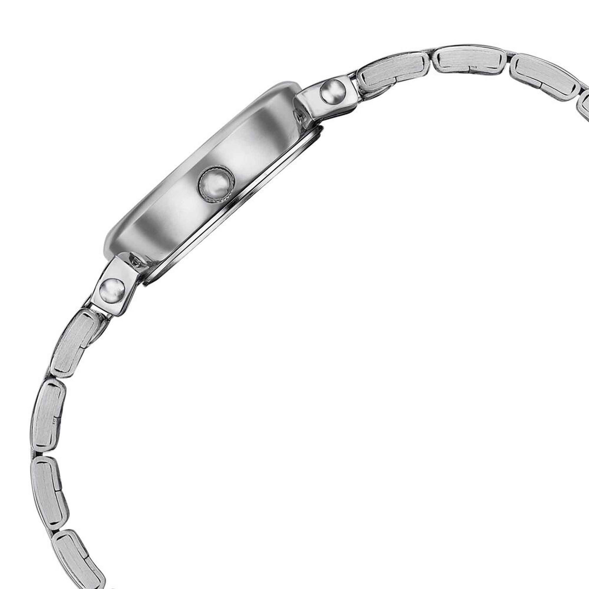 Sonata Pink Dial Silver Stainless Steel Strap Analog Watch for Women