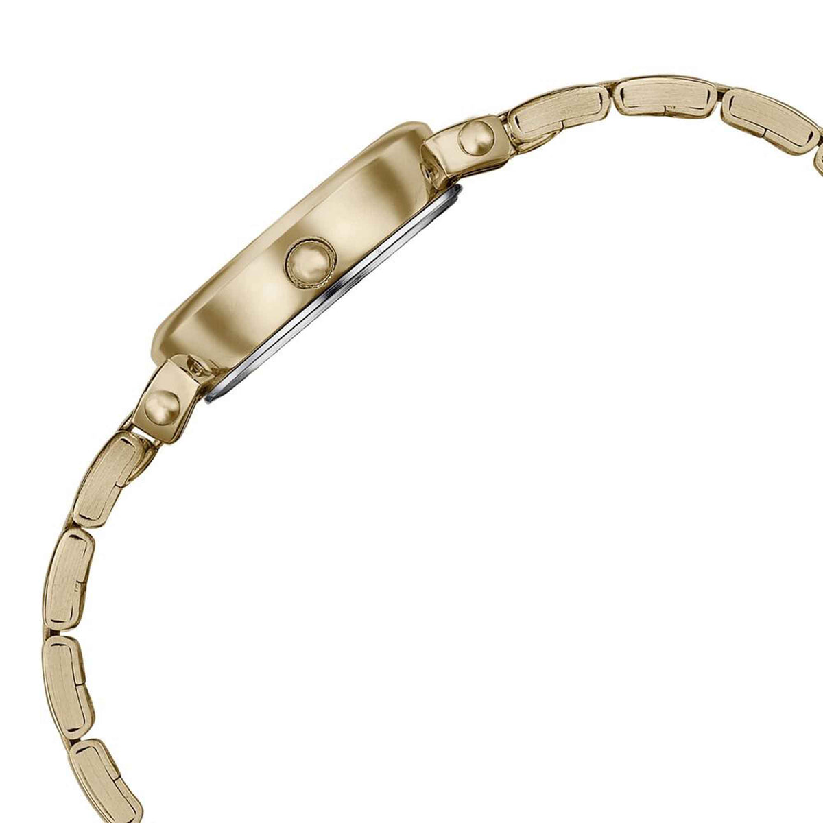 Sonata Off White Dial Gold Stainless Steel Strap Analog Watch for Women