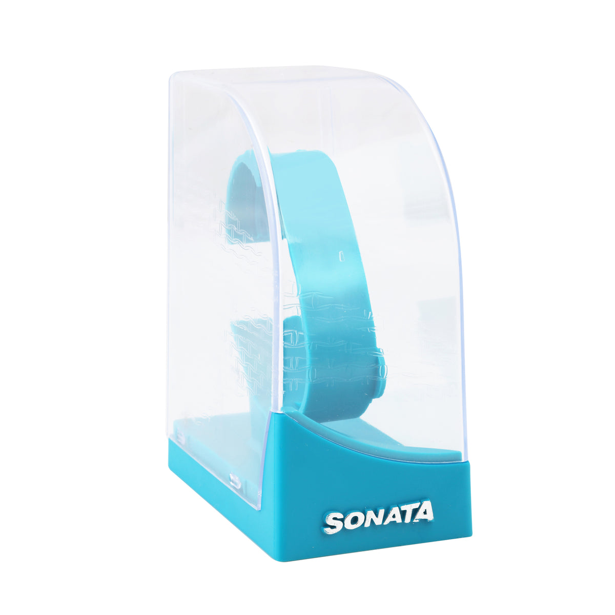 Sonata White Dial Black Leather Strap Analog Watch for Women