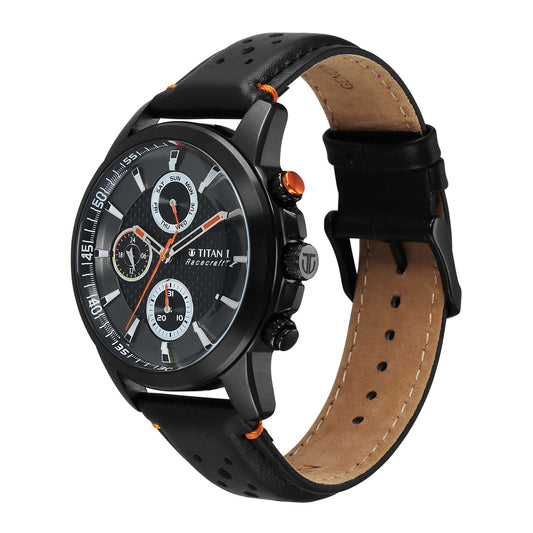 Titan Men Stainless Steel Round Shape Watches(90152KL02)