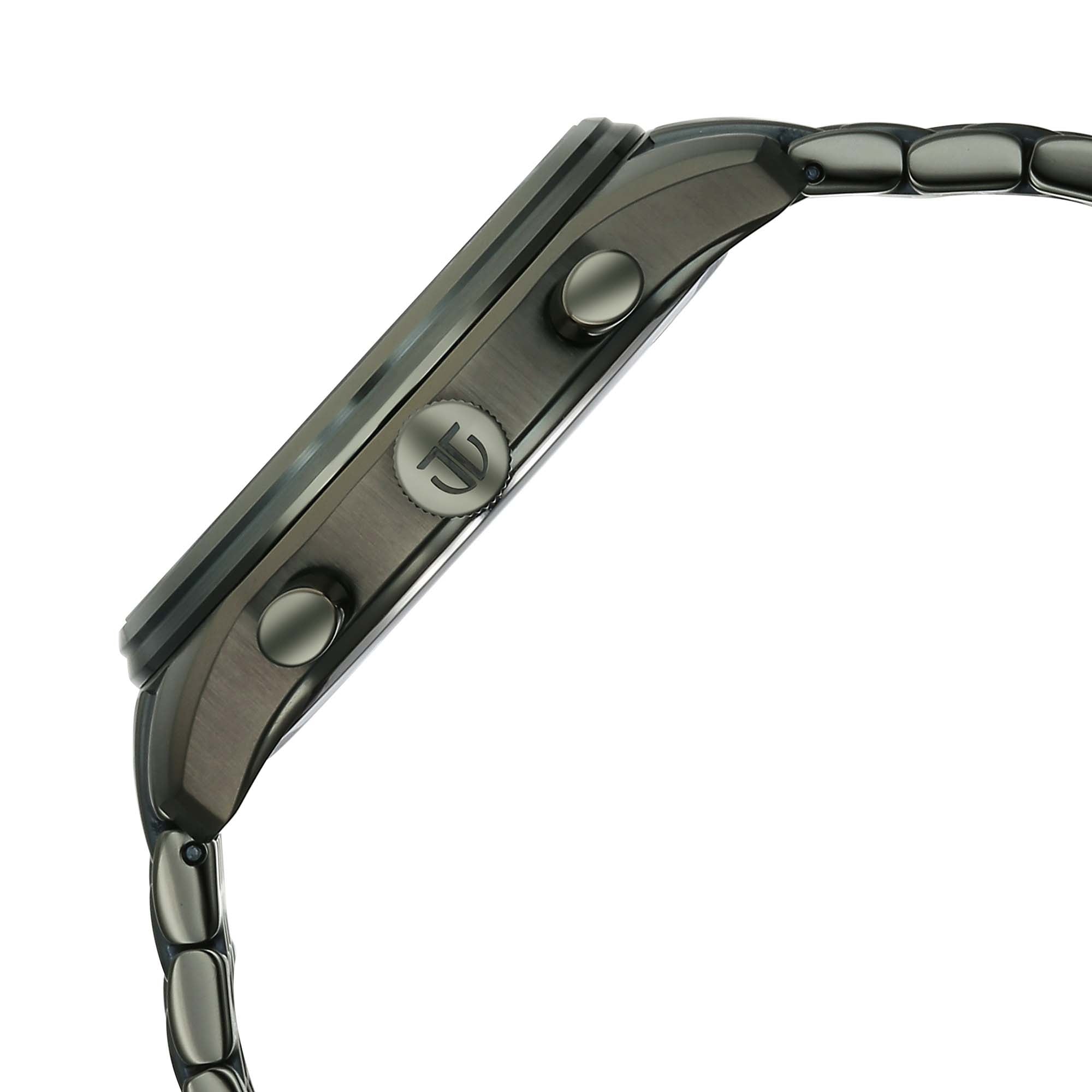 Titan Olive Dial Stainless Steel Strap Analog with Hour and Minute Quartz Watch for Men