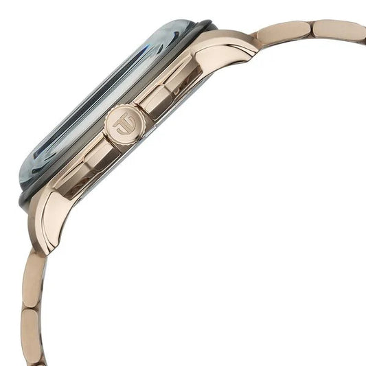 Titan Anthracite Dial Gold Stainless Steel Strap Multifunction Watch for Men