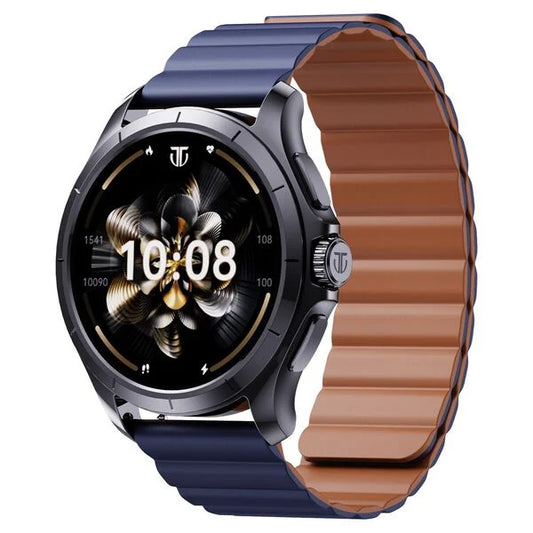 Titan Evoke Smartwatch 1.32" inch AMOLED Display with AOD, Functional Crown, Magnetic Strap, Metal Body,Fast Charge