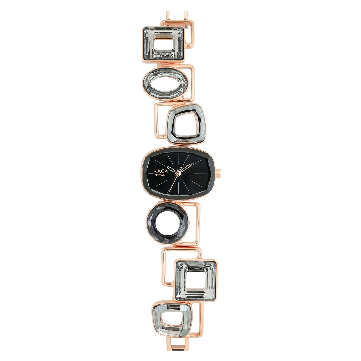 Titan Raga Facets Pink Dial Analog Stainless Steel Strap Watch for Women