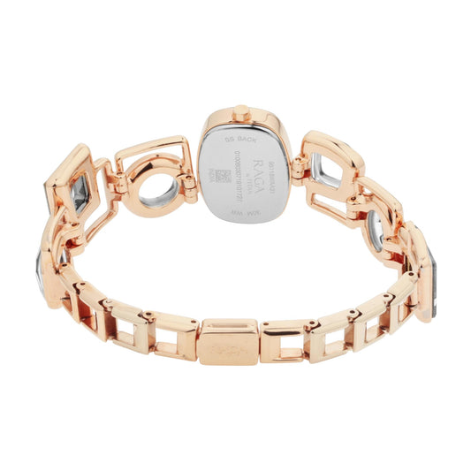 Titan Raga Facets Pink Dial Analog Stainless Steel Strap Watch for Women