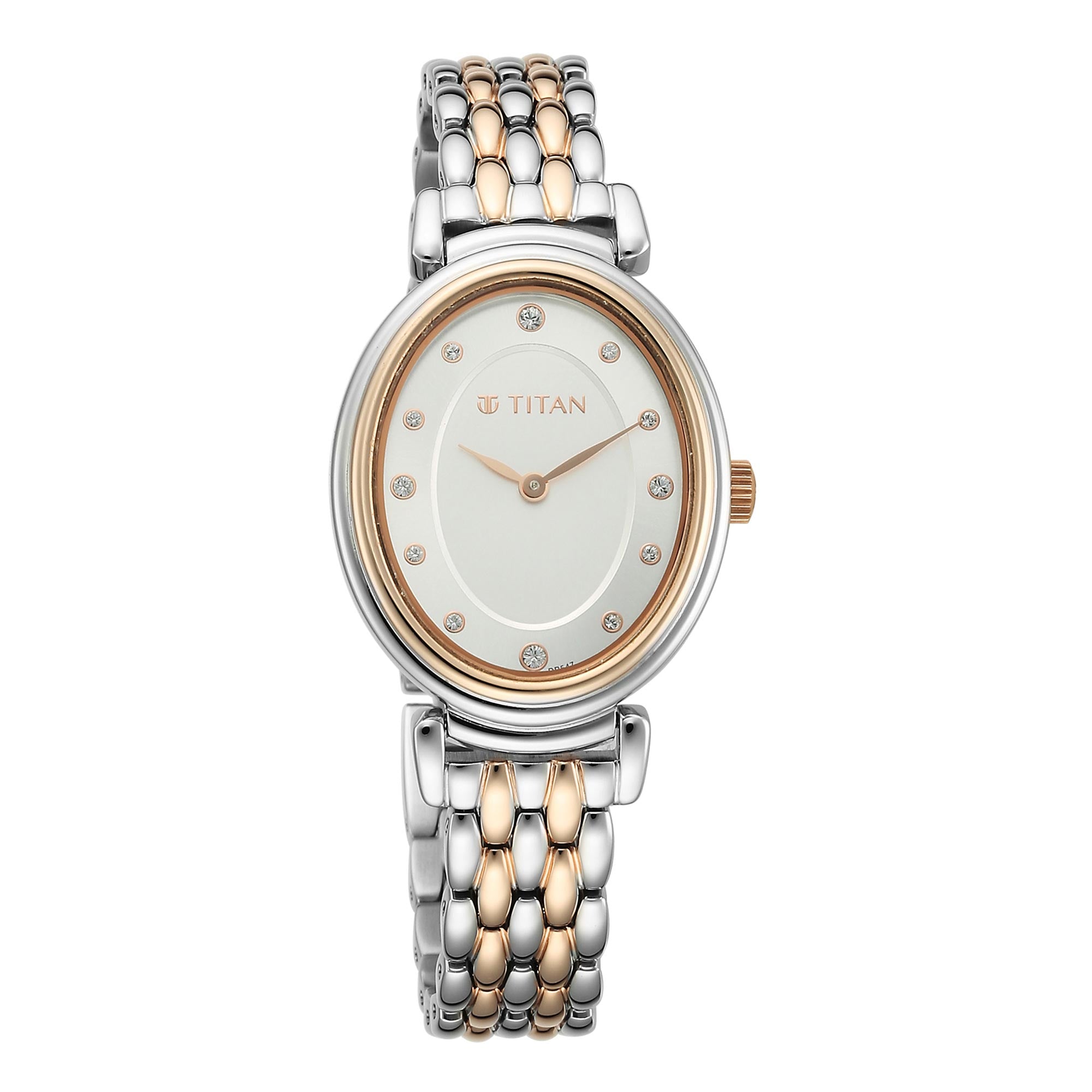 Titan Purple Mainline Ph2 Case Material Stainless Steel ShapeOval Women Watch (95242KM01)