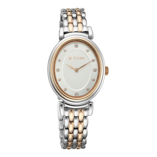 Titan Purple Mainline Ph2 Case Material Stainless Steel ShapeOval Women Watch (95242KM01)