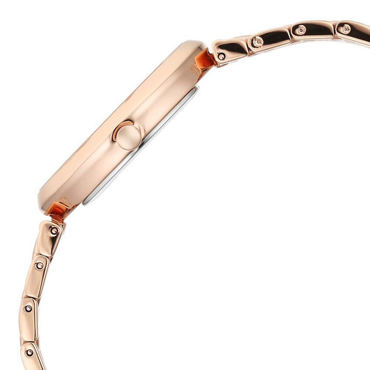Titan Raga Memoirs Quartz Alog Mother Of Pearl Dial With Rose Gold Metal Strap Watch For Women (95258WM01)