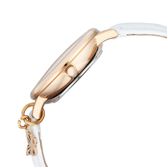 Titan Raga Showstopper 2.0 Quartz Analog Mother Of Pearl Dial  Cream Color Leather Strap Watch For Women