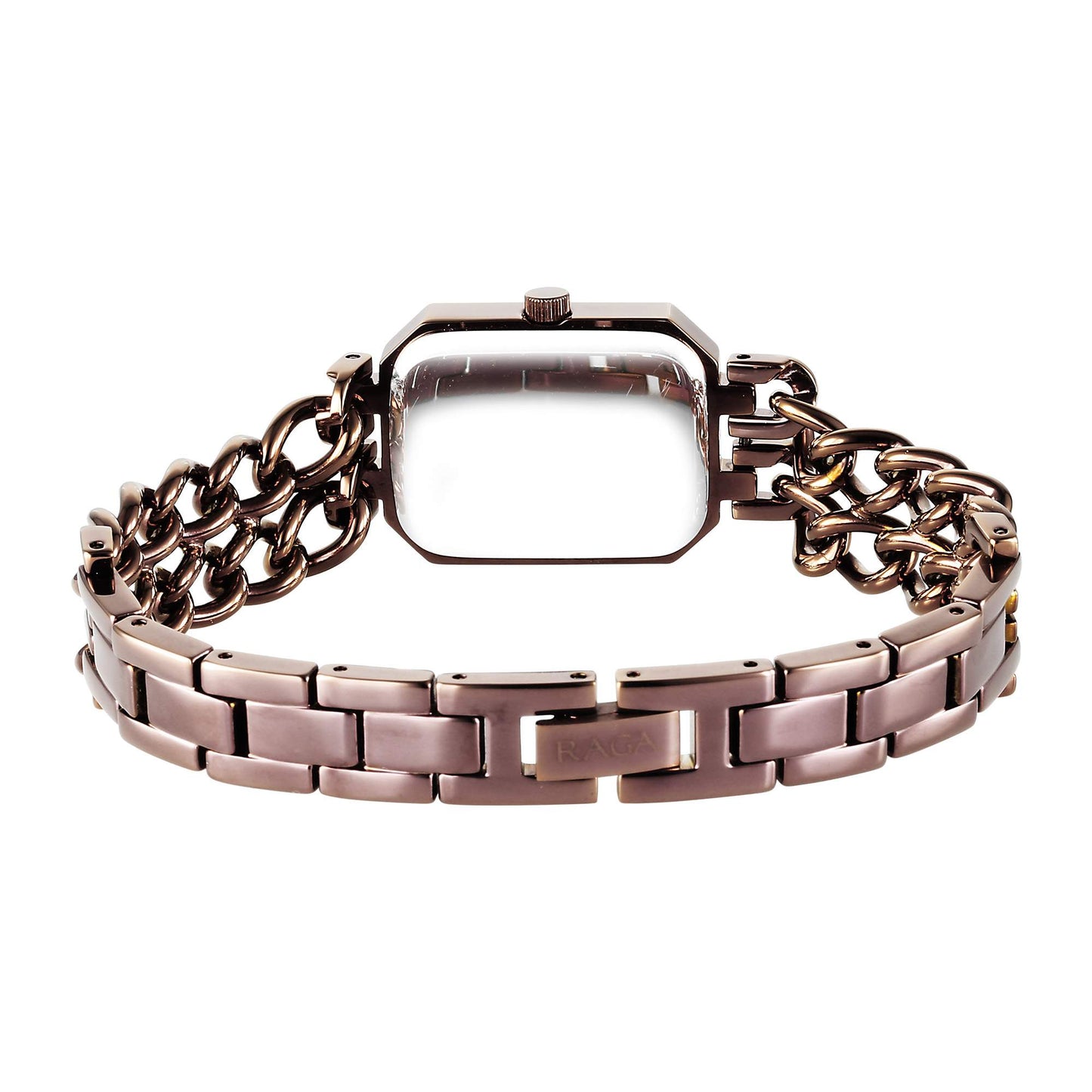 Titan Raga Showstopper Quartz Analog Brown Dial Metal Strap Watch For Women