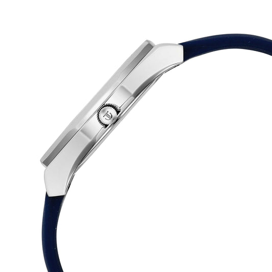 Titan Workwear White Dial Blue Silicone Strap Watch for Men