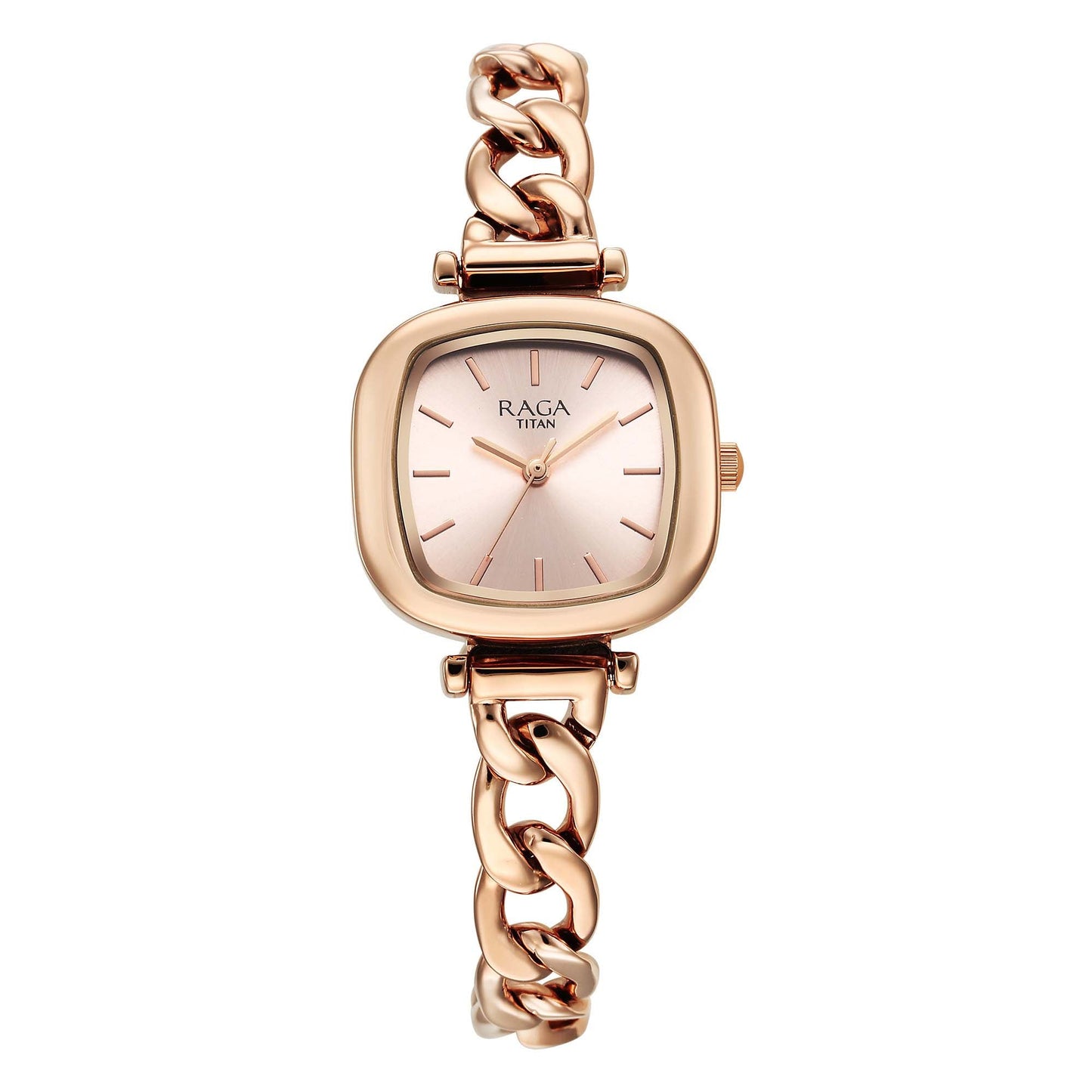 Titan Raga Showstopper 2.0 Strap Material Stainless Steel Dial Colour Rose Gold 95302WM01