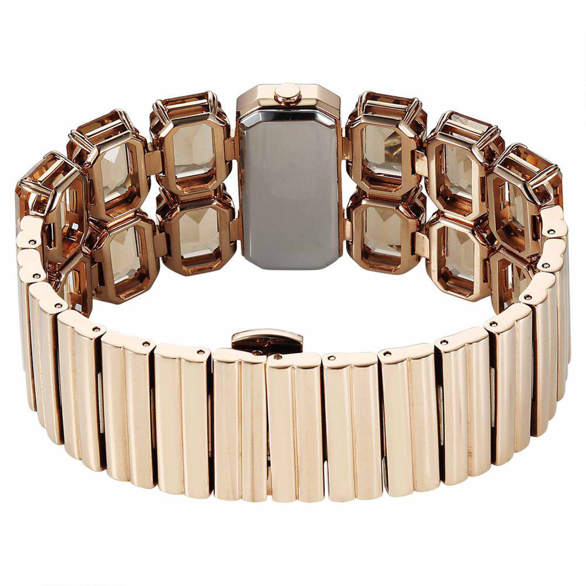 Titan Raga Cocktails Quartz Analog Brown Dial Metal Strap Watch For Women 95320WM01