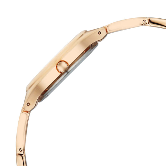 Titan Raga Silver Dial Gold Stainless Steel Strap Analog Watch for Women