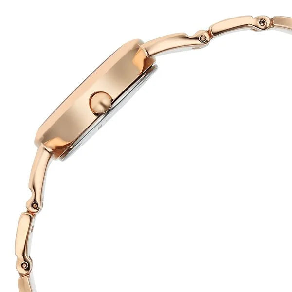 Titan Raga Glimmers Quartz Analog Pink Dial Rose Gold Metal Strap Watch For Women 95362WM01