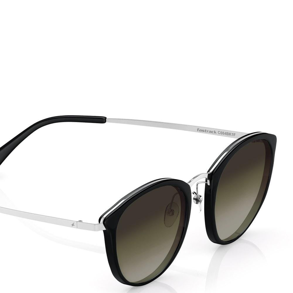 Black Oval Women Sunglasses (C084BK1F|58)