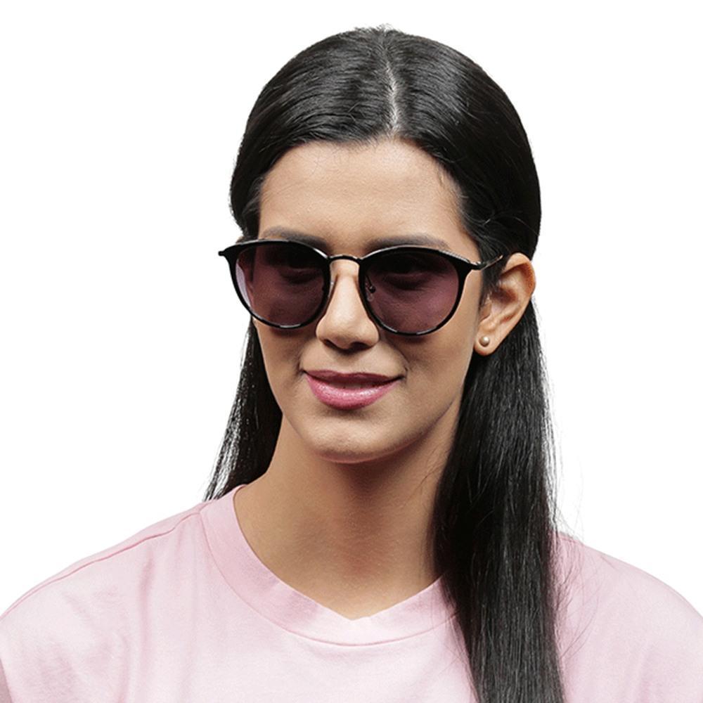 Black Oval Women Sunglasses (C084BK1F|58)