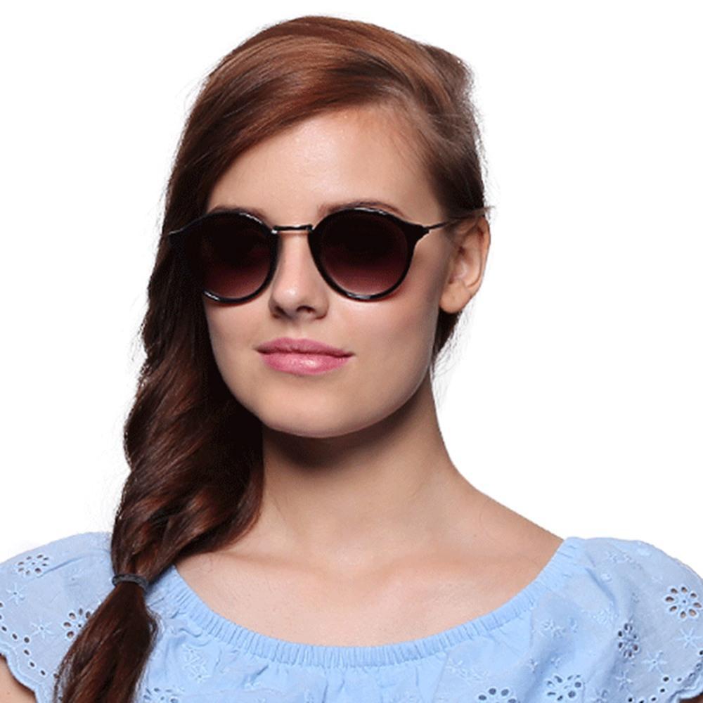 Black Aviator Women Sunglasses (C085BK1F|54)