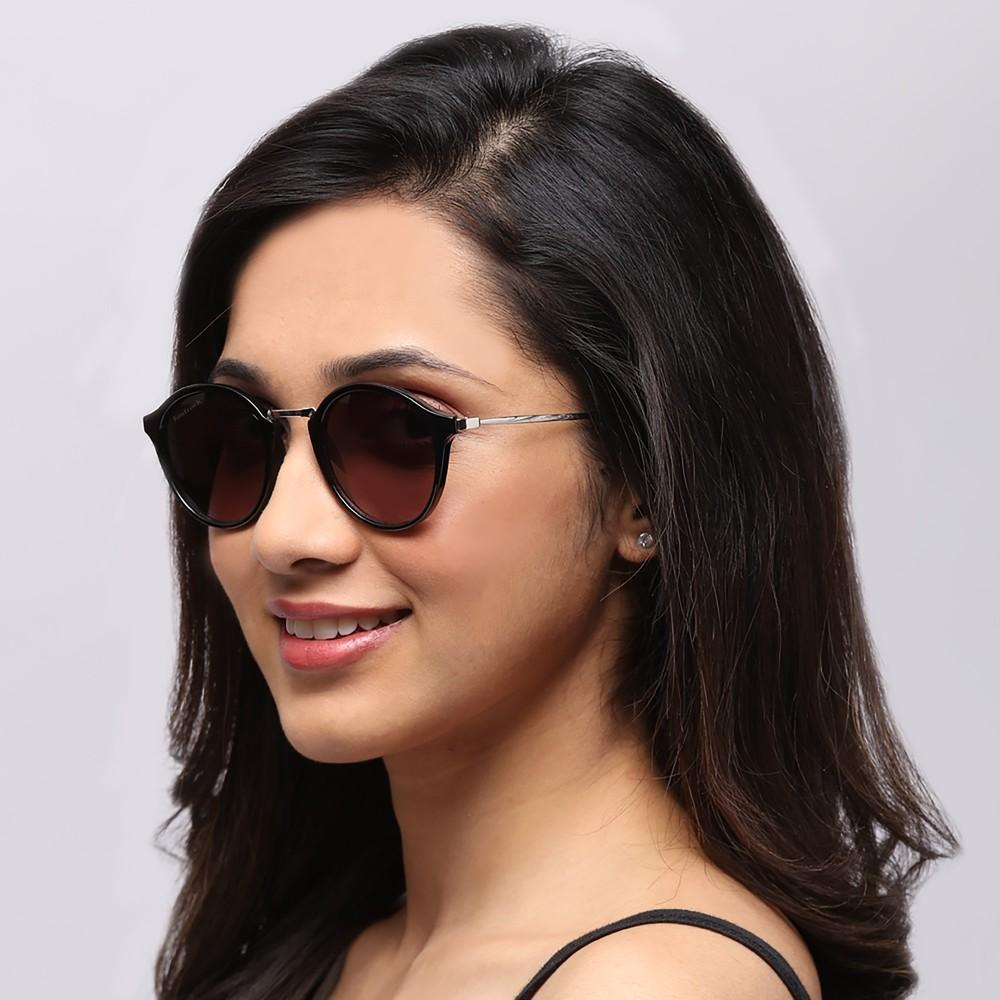 Black Aviator Women Sunglasses (C085BK1F|54)