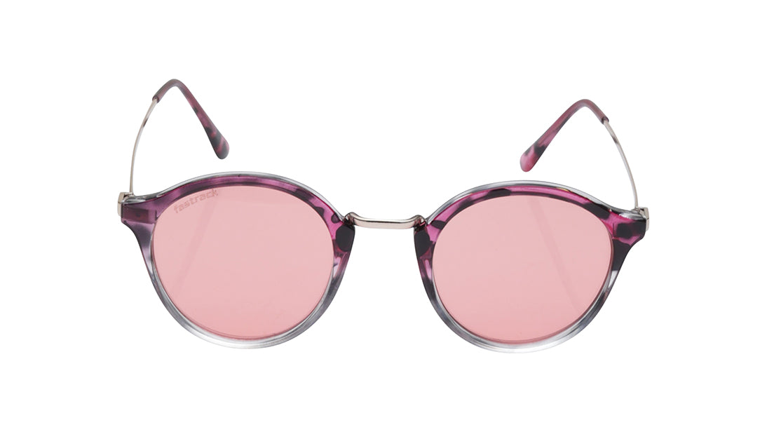 Pink Round Rimmed Sunglasses From Fastrack (C085PK5V)