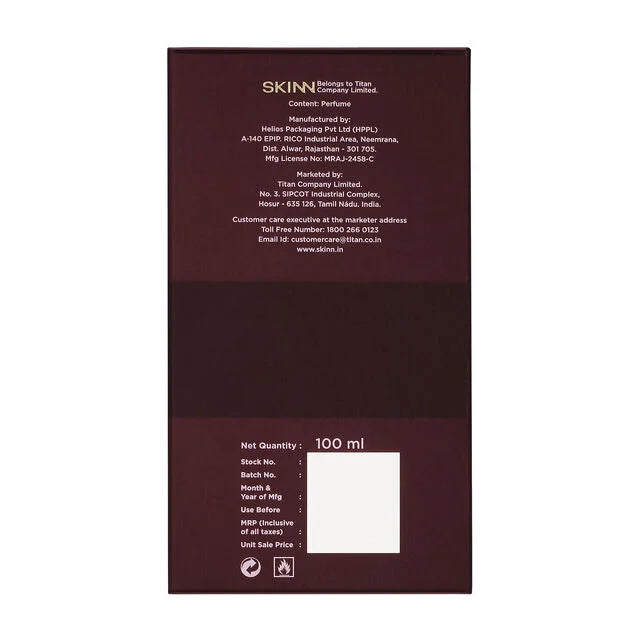 SKINN Nox oud Femme 100 ml Eau De Parfum For her