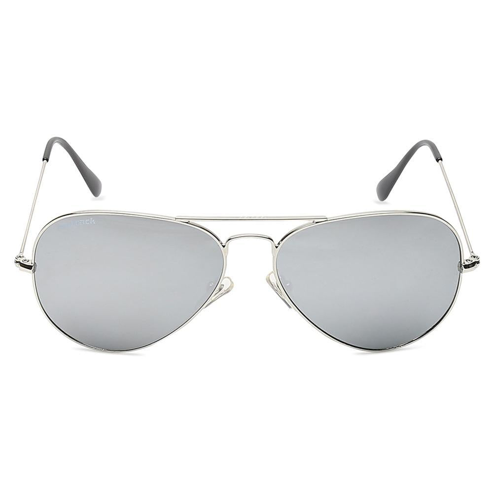 Silver Aviator Men Sunglasses (M165BK22G|57)