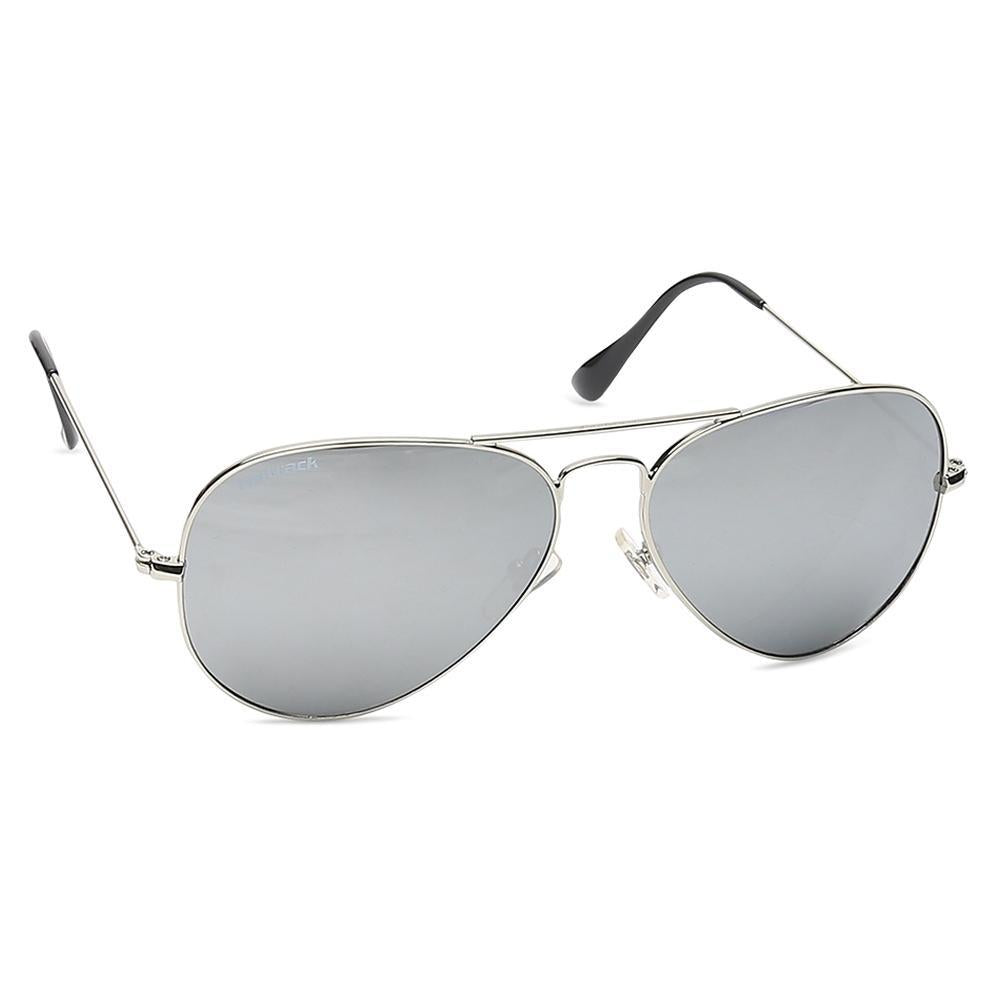 Silver Aviator Men Sunglasses (M165BK22G|57)