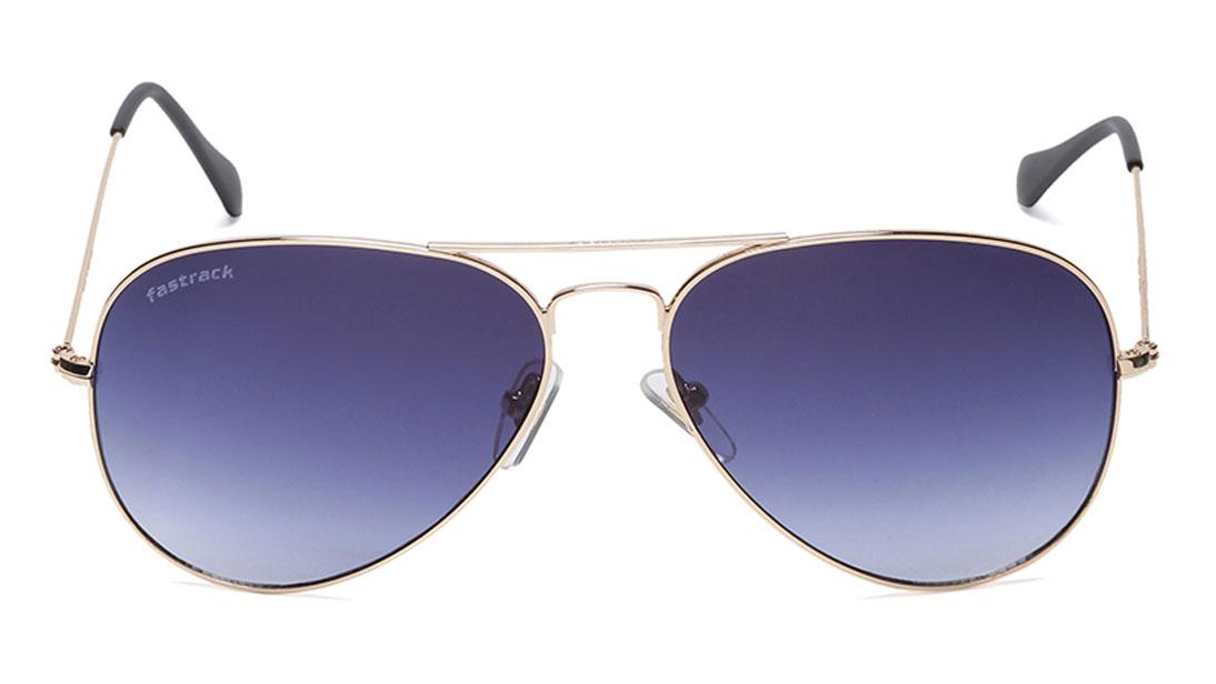 Gold Aviator Men Sunglasses (M165BR12|57)