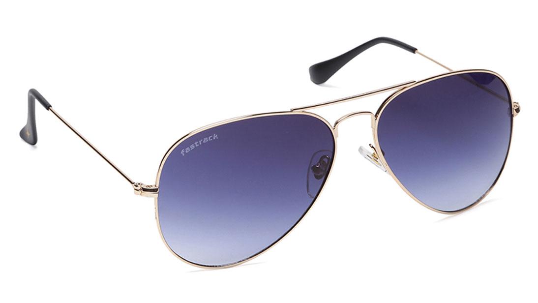 Gold Aviator Men Sunglasses (M165BR12|57)