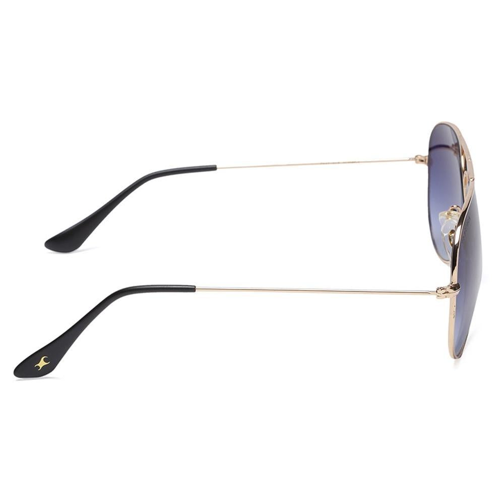 Gold Aviator Men Sunglasses (M165BR12|57)