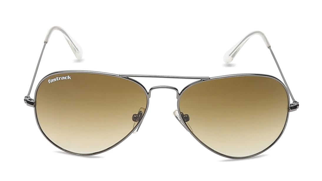 Gun metal Aviator Men Sunglasses (M165BR18G|57)