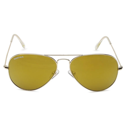 Gold Aviator Men Sunglasses (M165BR23G|57)