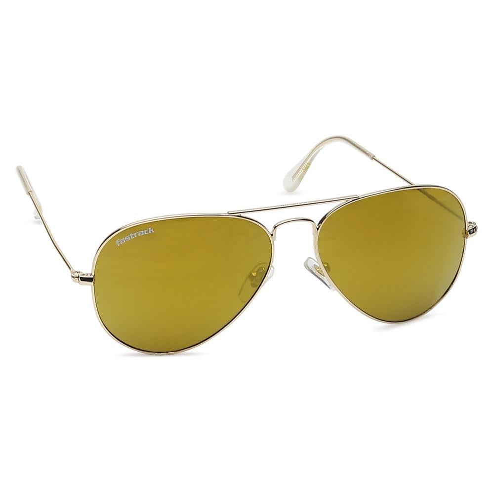 Gold Aviator Men Sunglasses (M165BR23G|57)